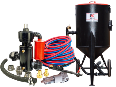 Пескоструйный аппарат PST-200 с фильтром, КПДУ twin 20 п.м.